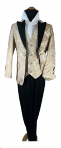 BOYS 5PC. SUIT (BLACK-GOLD) 2121241